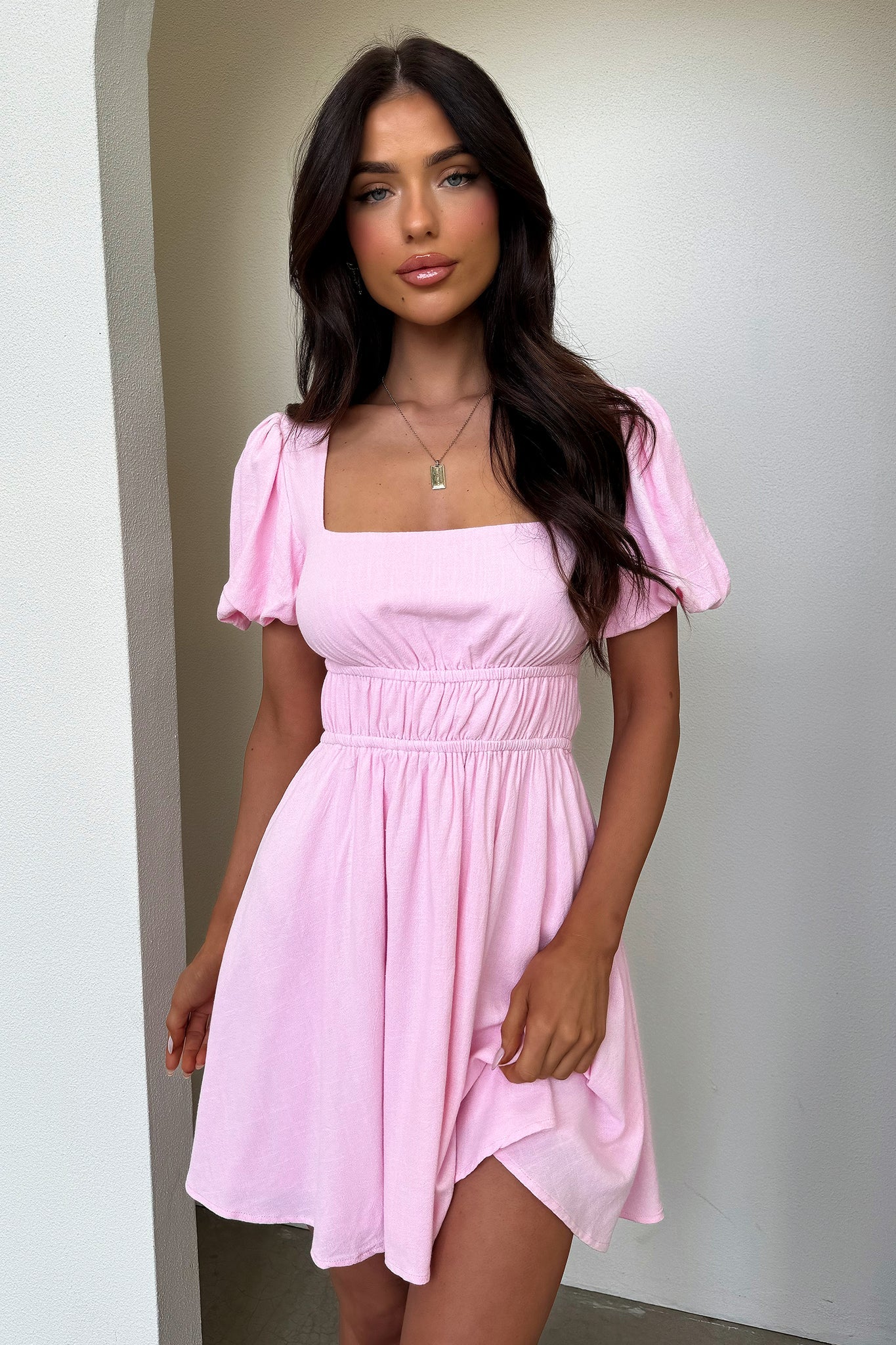 Whitney Mini Dress - Pink - Image 10