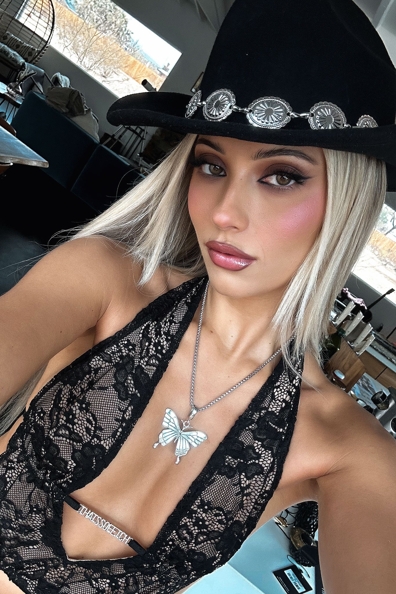 Wyatt Cowboy Hat - Black - Image 3