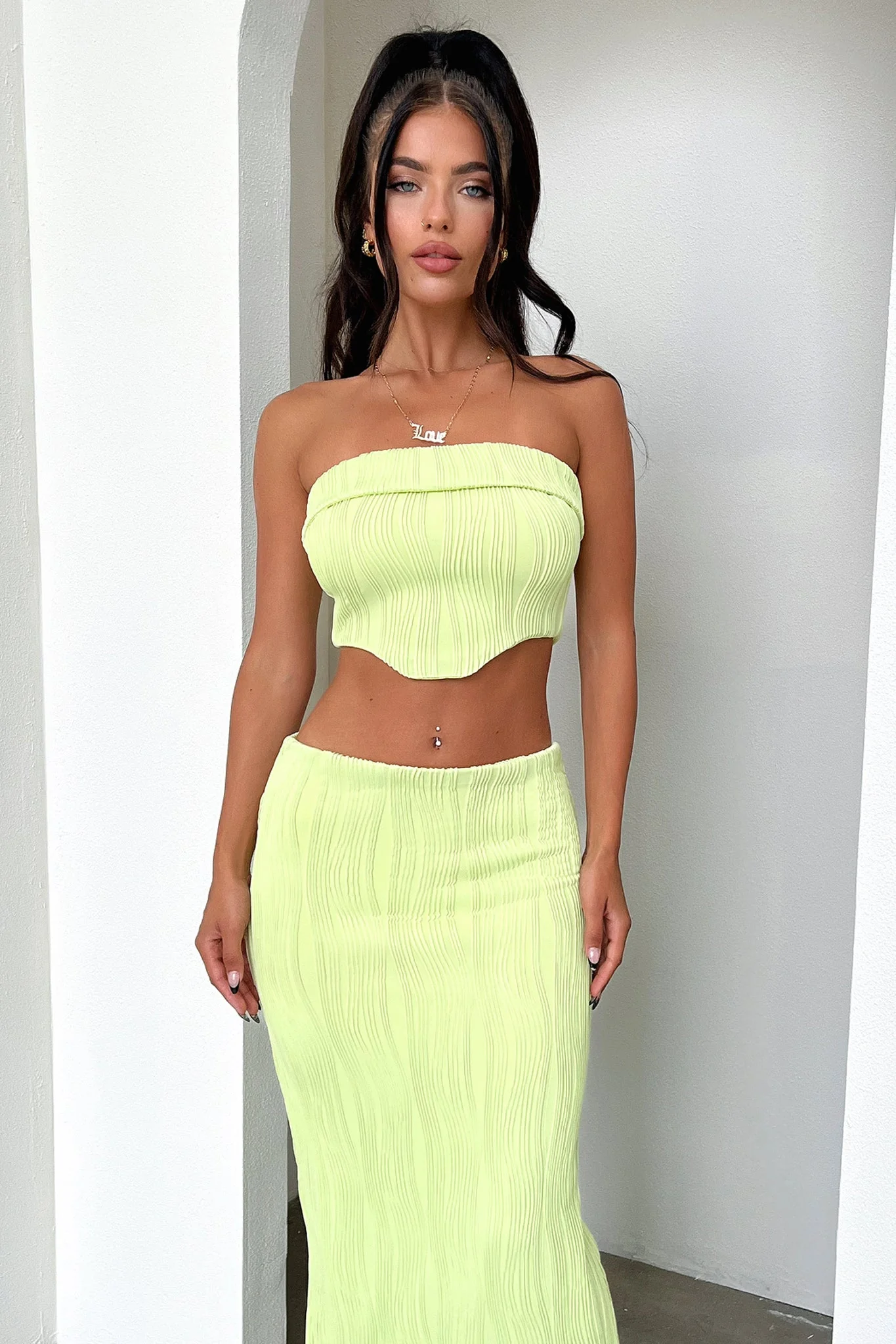 Xava Skirt- Green - Image 3