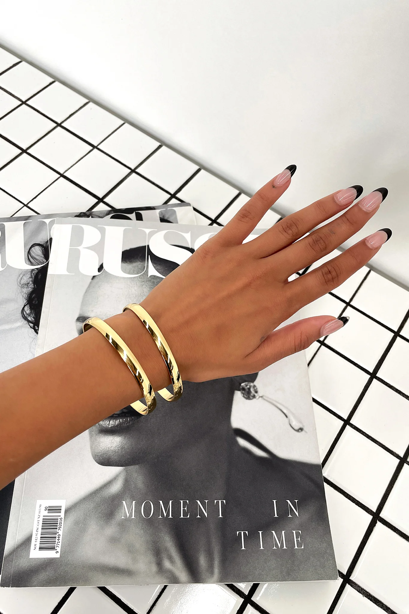 Zamaya 2 Piece Bracelet Set - 18k Gold - Image 2